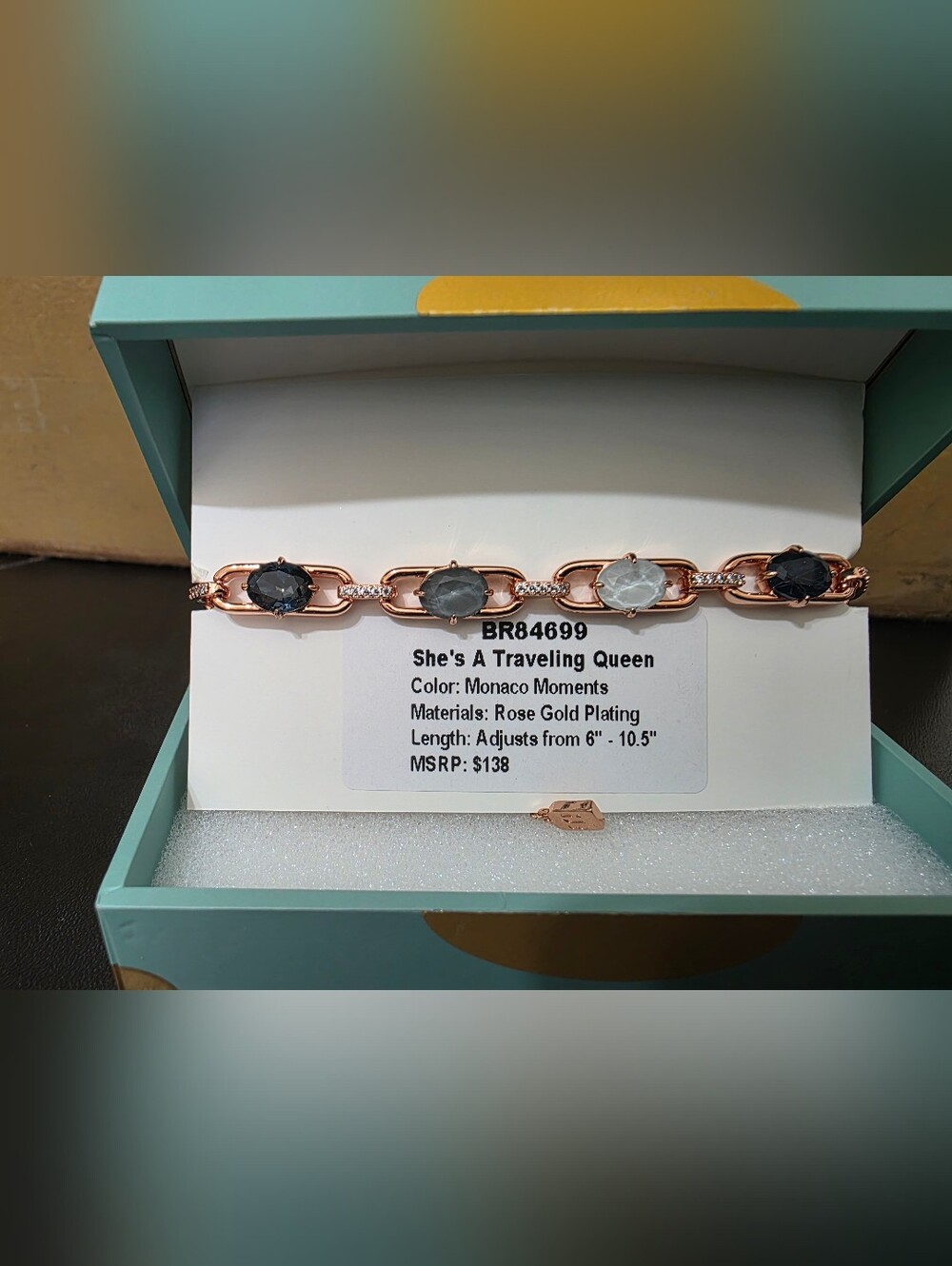 Rose Gold Plated Jewel Candy Bracelet - Monaco Moments